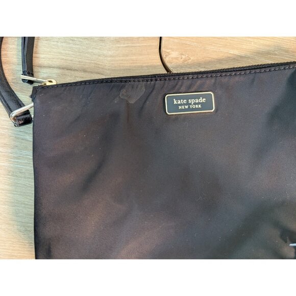 Kate Spade Black Adjustable Strap Crossbody Shoulder Bag Small FLAW - Picture 3 of 8